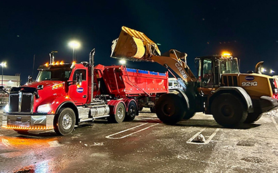 Snow and hauling service by Terrovia Inc.